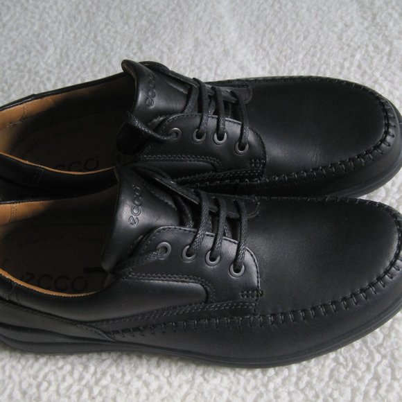 Ecco Seawalker NEW BLACK Leather Oxford Shoes Size EU 43(US 9-9.5) main image 7